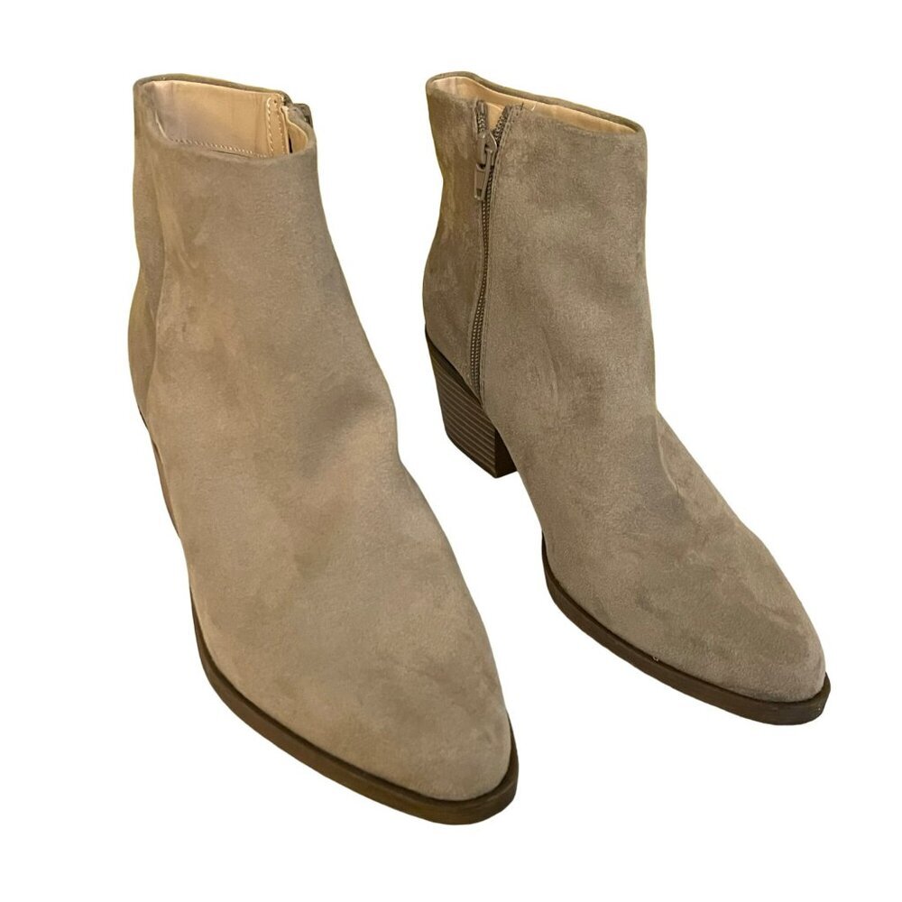 BP Nordstrom Tan Chelsea Boots Block Heel Sz 9.5 NEW